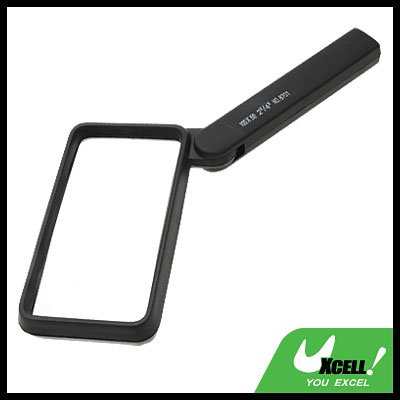 4X Plastic Folding Map Magnifier Magnifying Glass with Case