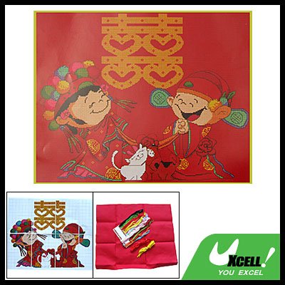 Romantic Chinese Style Wedding Counted Cross Stitch Kit