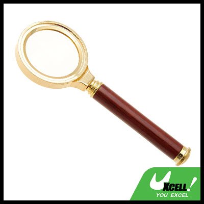 3X Magnifying Glass Metal Magnifier for Reading Golden