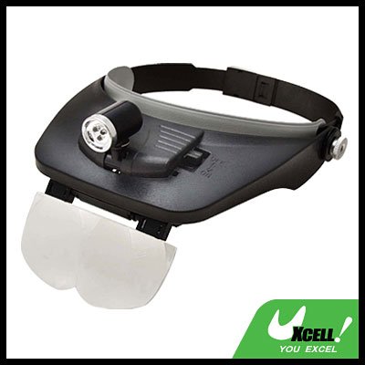 3 LED Head Light Illuminated Magnifier Magnifying Glass