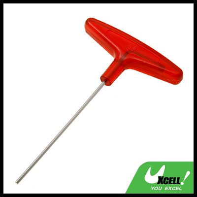 Metric Red T-Handle Hex Wrench Tool Size 2.5mm
