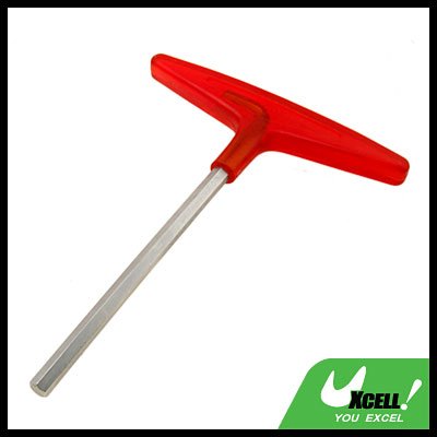 Metric Red T-Handle Hex Wrench Tool (Size 10mm)