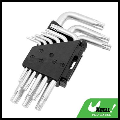 9 Pieces T10-50 Long Hollow Solid Star Key Wrench Sets