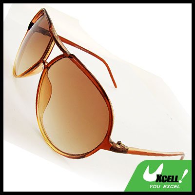 Classic Aviator Light Brown Fashion Eyewear Sunglasses
