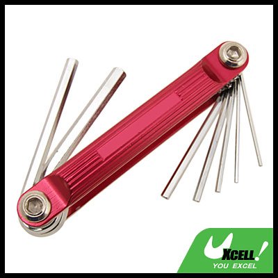 Metric 7 in 1 Folding Hex Wrench Hand Tools Rosered