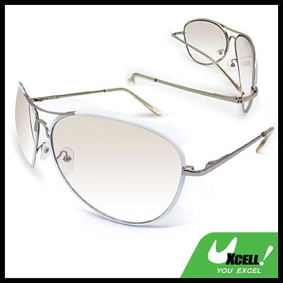 Aviator Smoke Lens Metal Frame Unisex Fashion Sunglasses