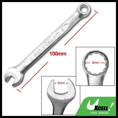 6MM Metric 12 Point Open Box End Combination Wrench Tool