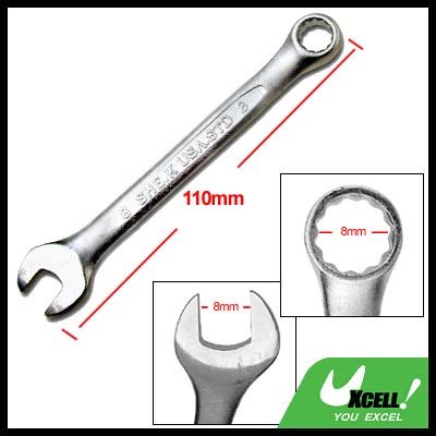 8MM Metric 12 Point Combination Open Box End Wrench Handy Tool