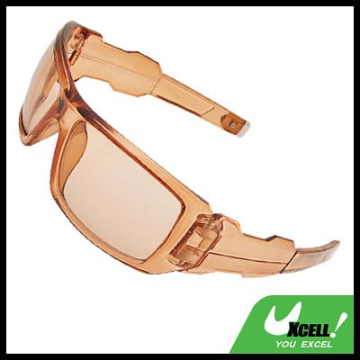 Transparent Brown Eye Wear Sport Men's Large Motorcycle Sunglasses
