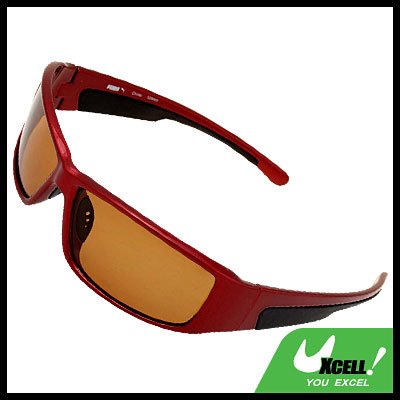 Bicycle Motorcycle Driver Race Night Vision Red Frame Sun Glasses Sunglasses