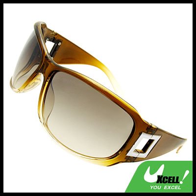 Lohan Transparent Sage Green Oversize Men Motorcycle Sunglasses