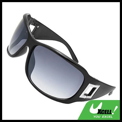 Lohan Black Oversize Men Motorcycle Sports Sunglasses