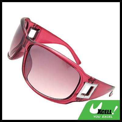 Lohan Transparent Dark Purple Oversize Men Motorcycle Sunglasses