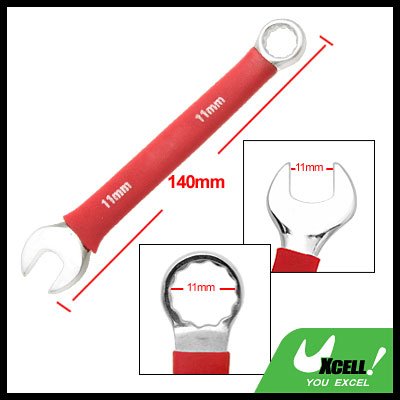 11MM Metric Soft Grip Open Box End Combination Wrench Tool