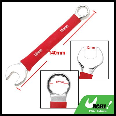 12MM Metric Soft Grip Open Box End Combination Wrench Tool