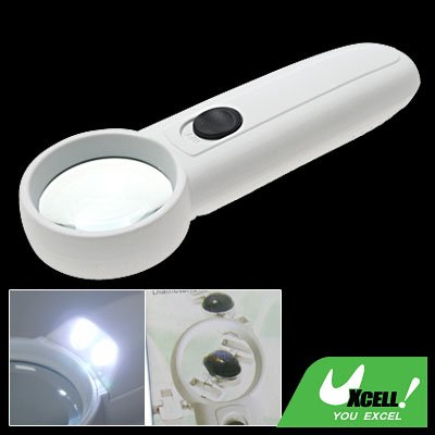 15X LED Switch Light Hand Held Reading Map Magnifier