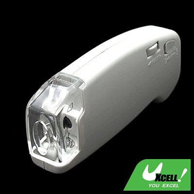 40X LED Illuminated Light Hand Held Microscope Glass
