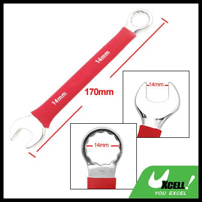 Soft Grip Metric 14MM Combination Open Box End Wrench Tool