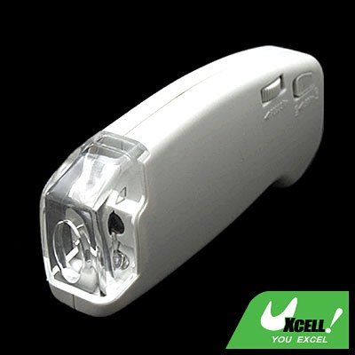 Hand Held 40X LED Illuminated Light Microscope with Scale