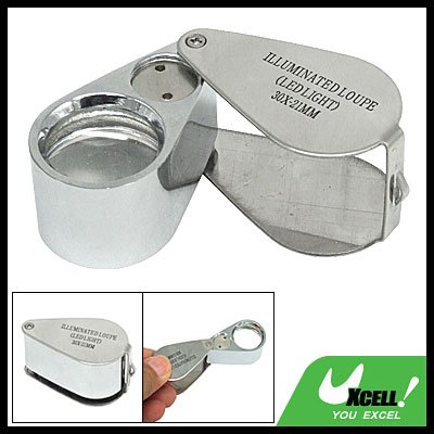 Mini Jeweler Loupe Eye Glass Magnifier (30X-21mm Lens)