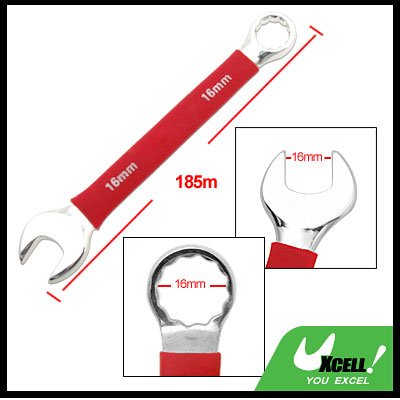 16MM Metric Soft Grip Open Box End Combination Wrench Tool