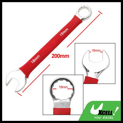 Soft Grip 18MM Metric Combination Open Box End Wrench Tool