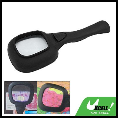 3X Reading Map Magnifier LED Switch Light Money Tester