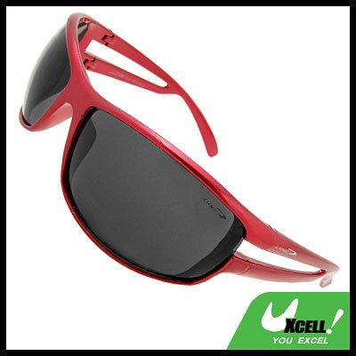 Hollywood Shades Black Lens Red Frame Sport Woman Sunglasses