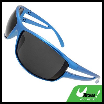 Holywood Shades Black Lens Blue Frame Sport Woman Sunglasses