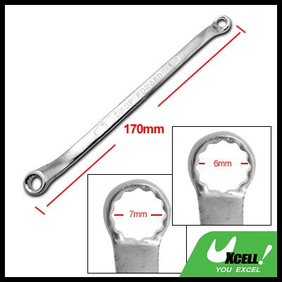 6MM 7MM Metric Offset Combination Double Box End Wrench 12 Point