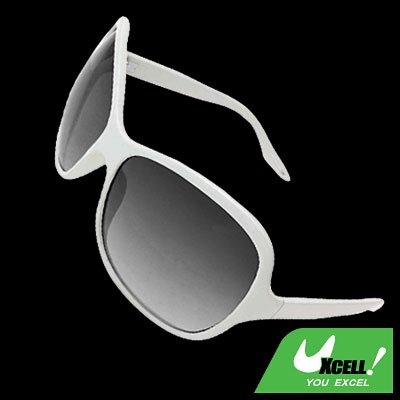 Girl Ladies Eyewear White Frame Sports Sunglasses