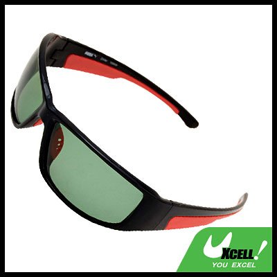 Polarized Sports Woman Man Sunglasses Black Frame Green Lens