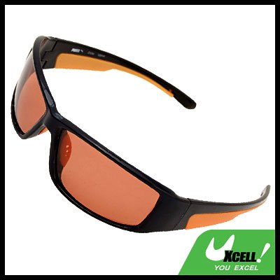 Black Frame w/Orange Polarized Sports Woman Sunglasses
