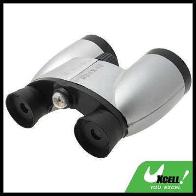 Toy Binoculars 4 X4 6mm Vision Scope - Silver