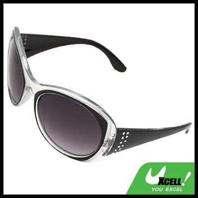 Black Round Plastic Men's Women's Sport Sunglasses