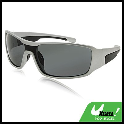 Polarized Sports Woman Man Sunglasses with Black Silver Frame