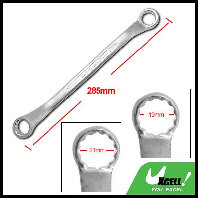 19MM 21MM Metric Combination Offset Dual Box End Wrench 12 Point