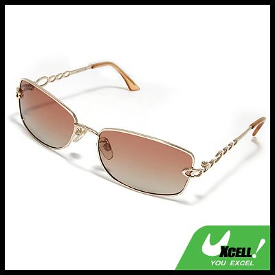 Men's Polarized Sports Sunglasses w. Silvery Metal Arm & Frame