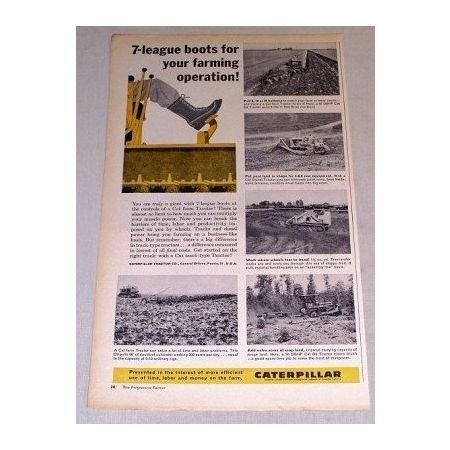 1960 Caterpillar Dozers Print Ad