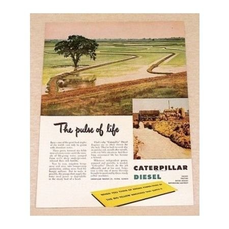 1949 Caterpillar Diesel Irrigation Systems Color Print Ad