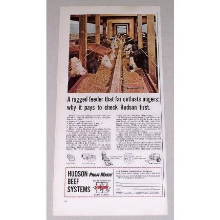 1967 Hudson Profi-Matic Beef Systems Color Print Ad