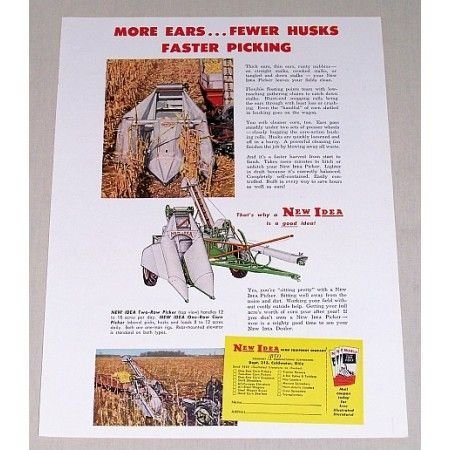 1952 Seaman 7ft Motorized Rotary Tiller Color Print Ad
