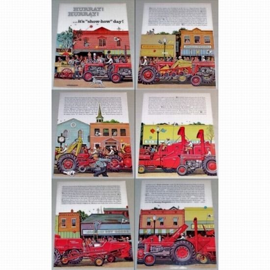 1961 Massey Ferguson Farm Tractors 6 Page Color Print Ad