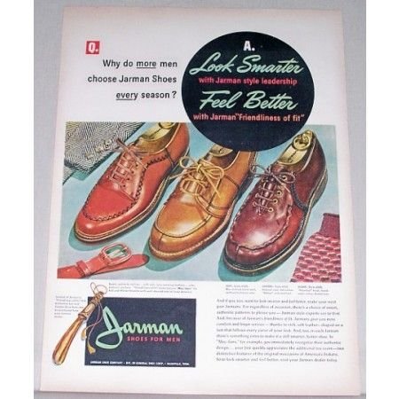 1947 Jarman Shoes Color Print Ad