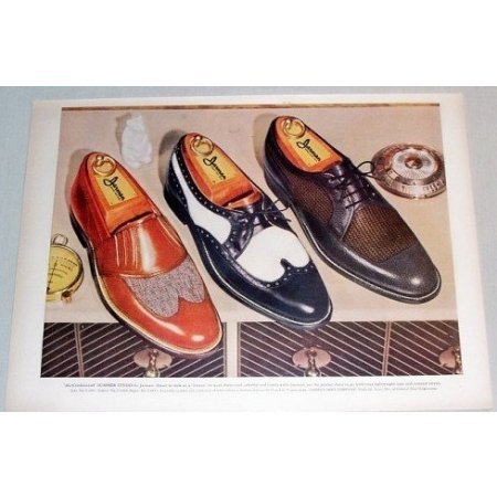 1955 Jarman Summer Styles Shoes Color Print Ad
