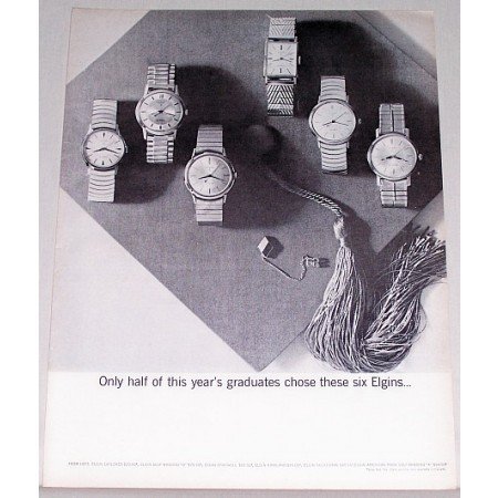 1962 Elgin Watches Print Ad