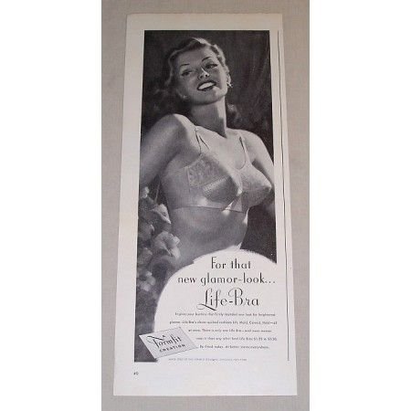 1948 Formfit Life-Bra Print Ad - New Glamor Look