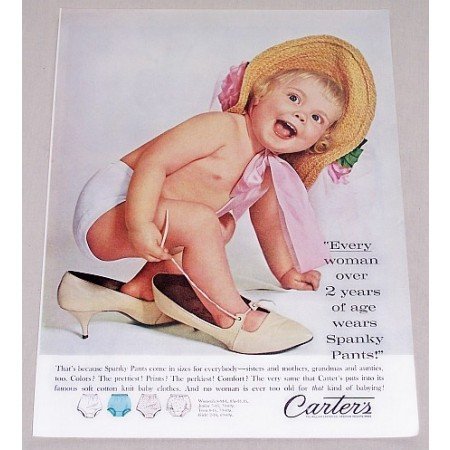 1960 Carter's Spanky Pants Color Print Ad