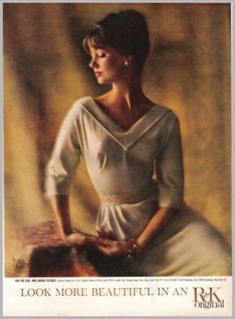 1960 RK Original Womens Dress Clothing Color Print Ad