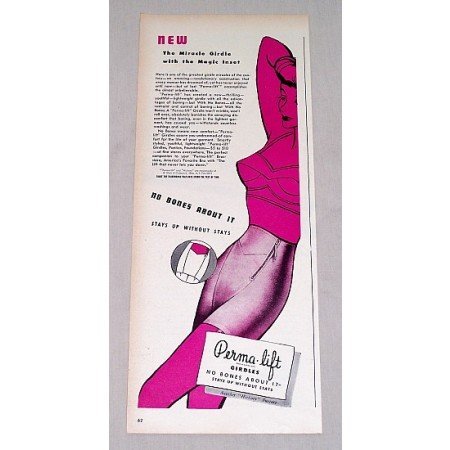 1946 Perma-Lift Girdles Color Print Ad
